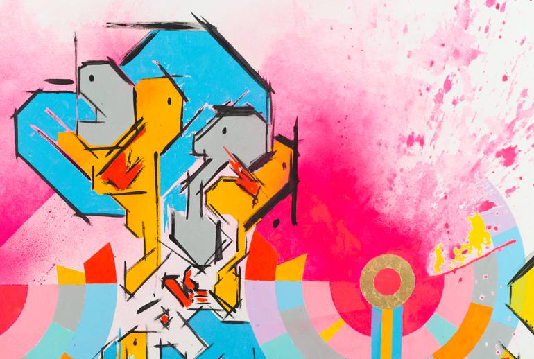 Original Abstract Expressionism Abstract Painting by René Serrano 