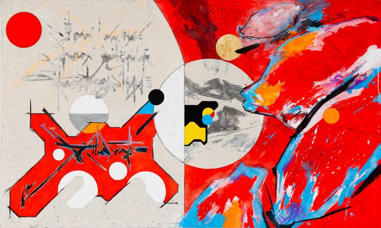 Original Abstract Expressionism Abstract Paintings by René Serrano 