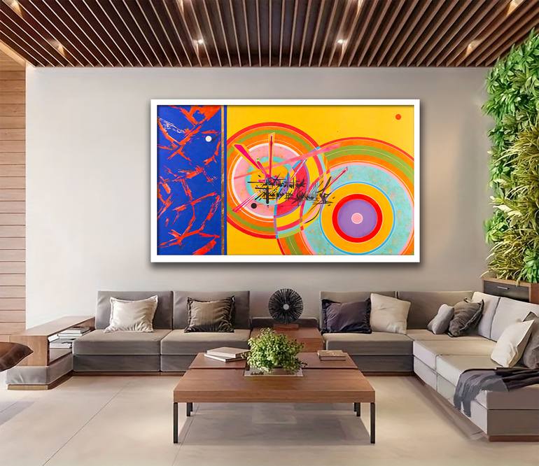 Original Abstract Expressionism Abstract Painting by René Serrano 
