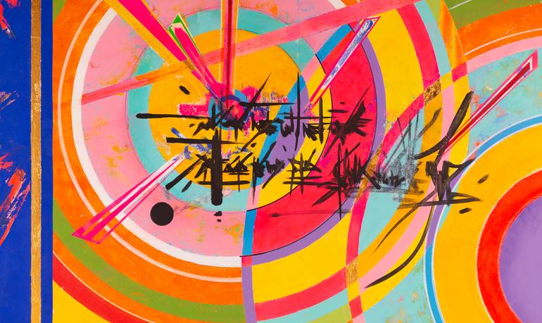 Original Abstract Expressionism Abstract Painting by René Serrano 