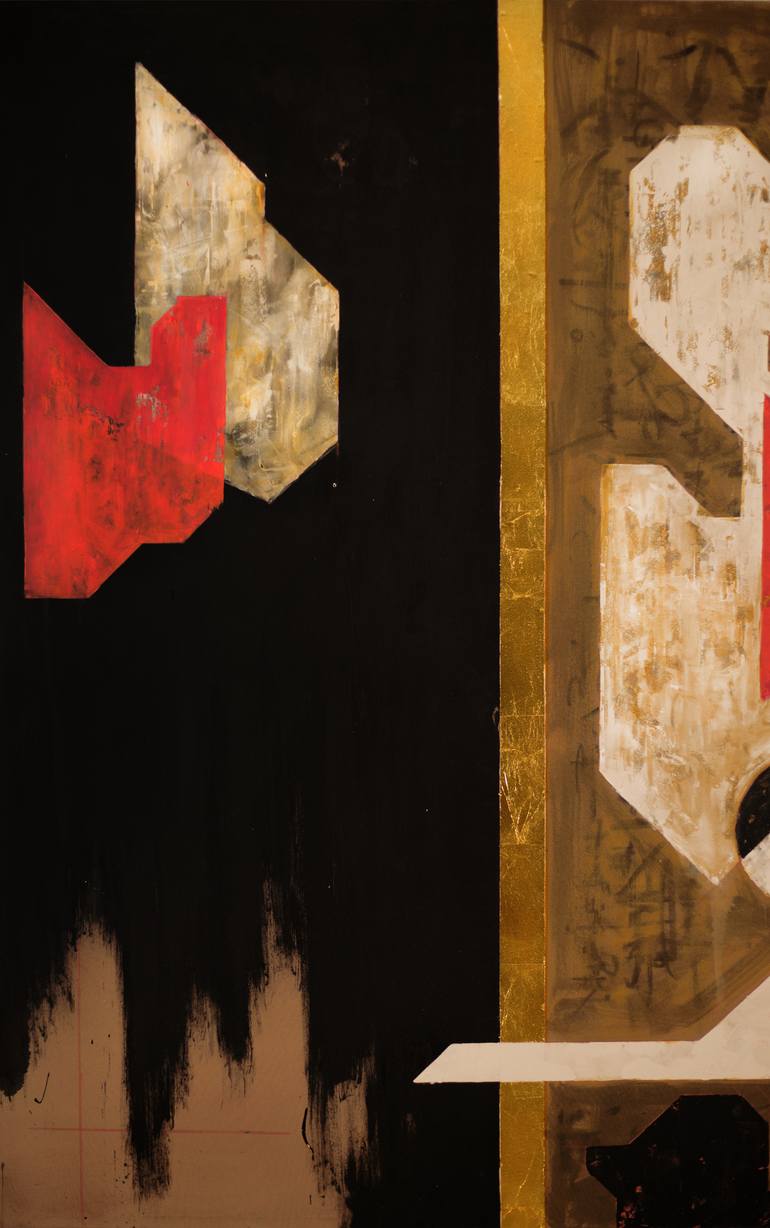Original Abstract Expressionism Abstract Painting by René Serrano 