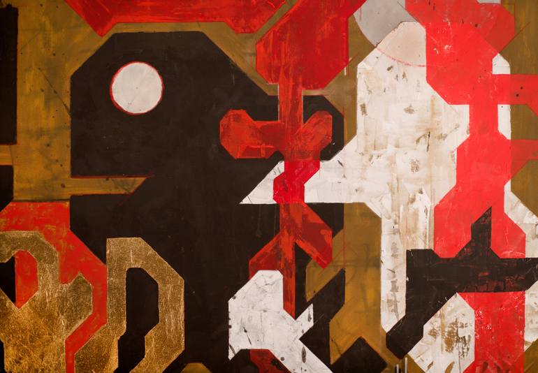 Original Abstract Expressionism Abstract Painting by René Serrano 