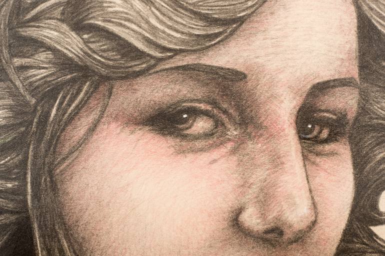 Original Street Art Women Drawing by René Serrano 