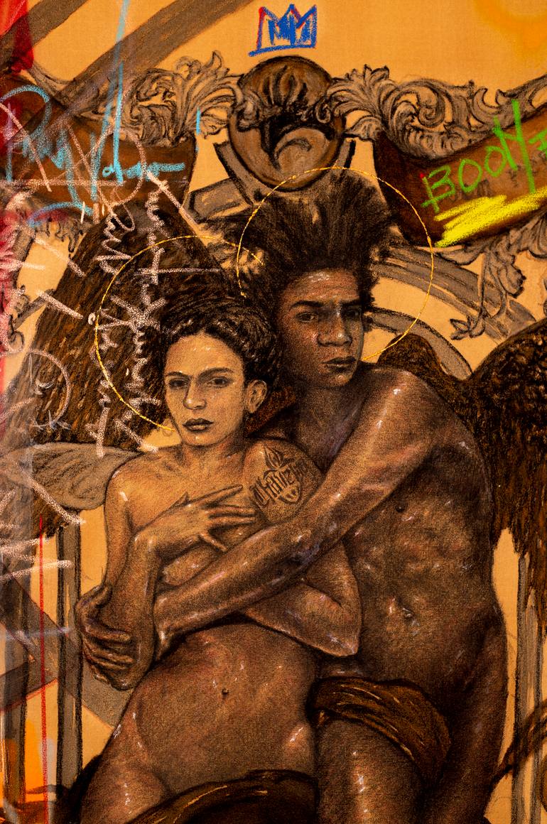 Original Abstract Expressionism People Painting by René Serrano 