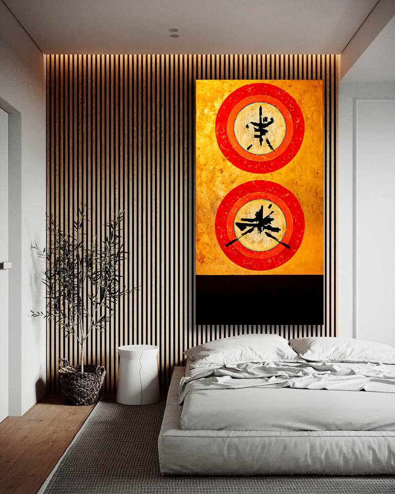 Original Abstract Expressionism Abstract Painting by René Serrano 