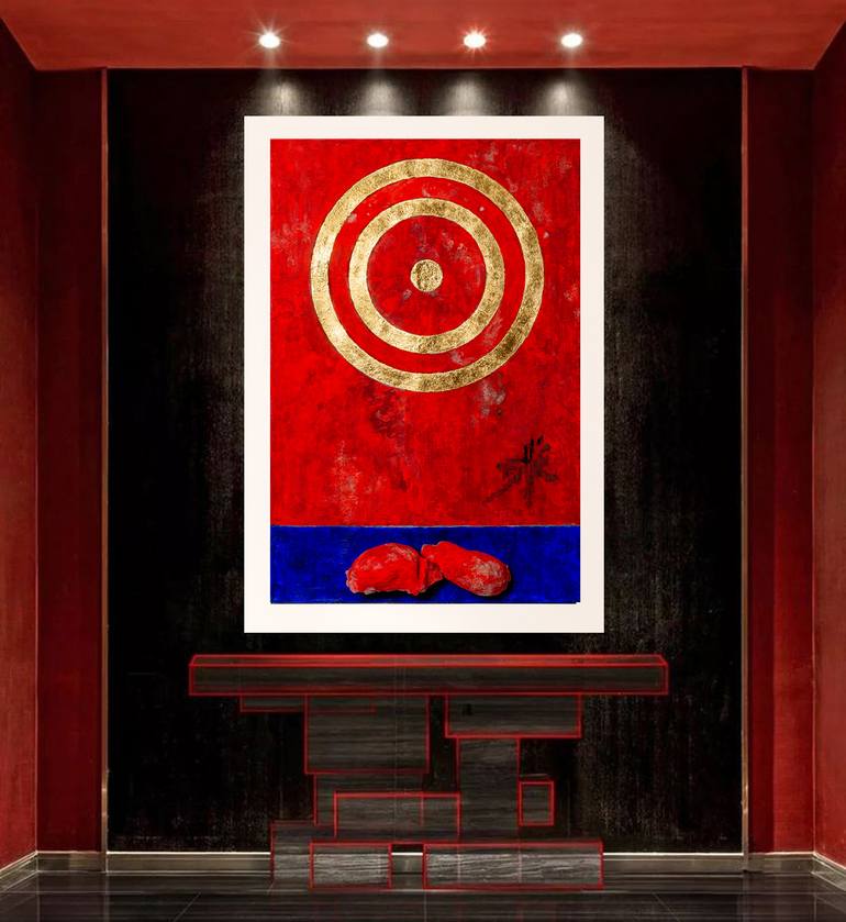 Original Abstract Expressionism Abstract Painting by René Serrano 