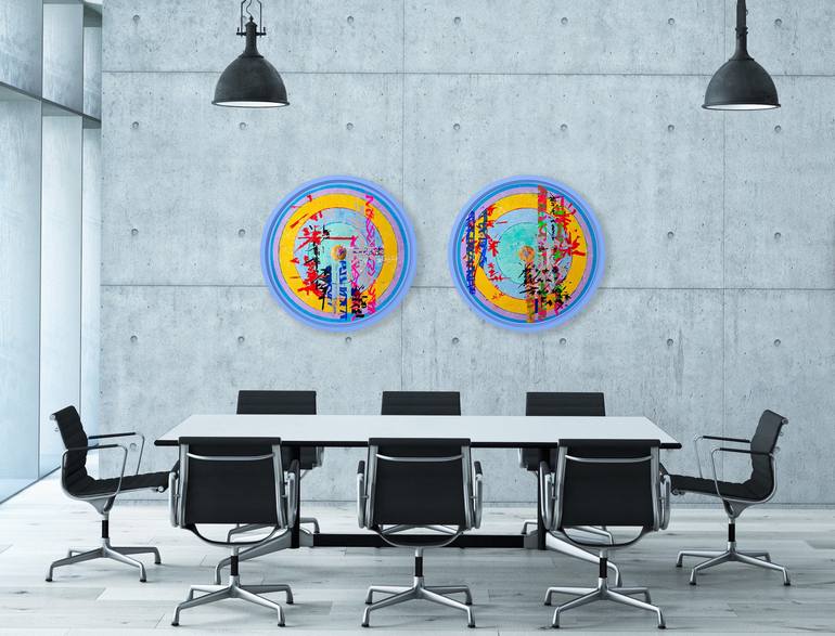 Original Abstract Expressionism Abstract Painting by René Serrano 