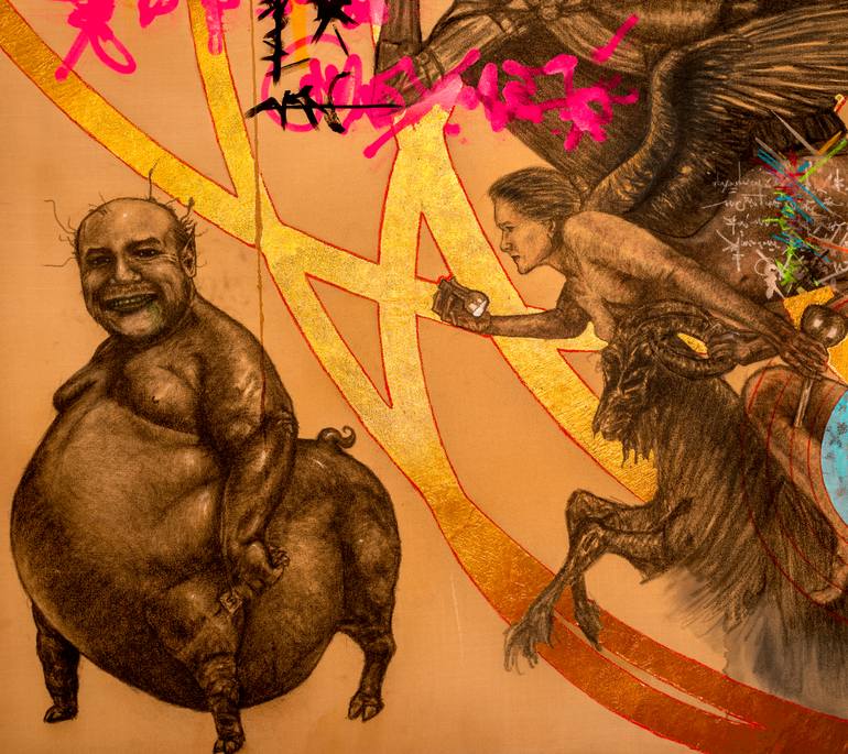 Original Surrealism Other Painting by René Serrano 