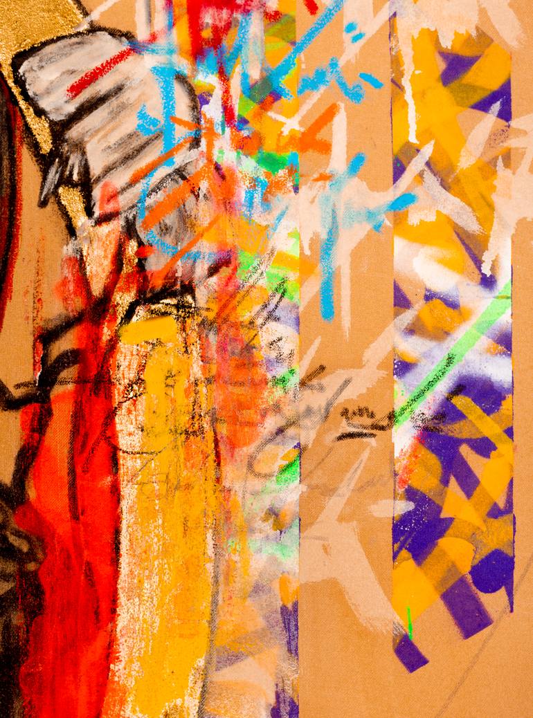 Original Street Art People Painting by René Serrano 