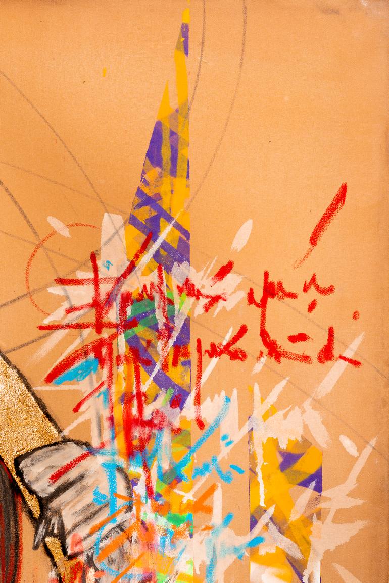 Original Street Art People Painting by René Serrano 