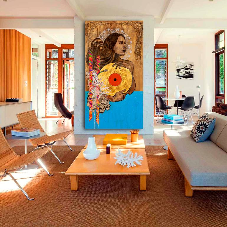 Original Street Art People Painting by René Serrano 