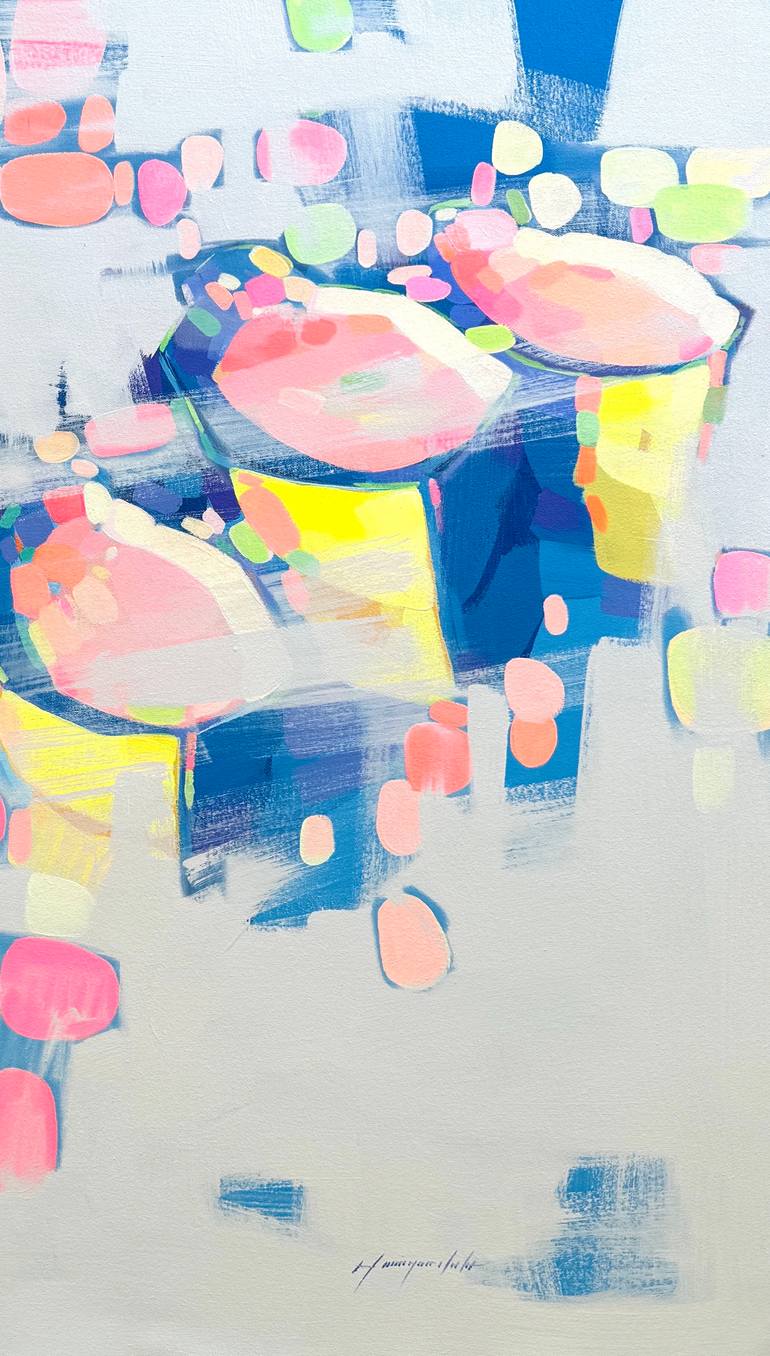 Original Abstract Boat Painting by Vahe Yeremyan