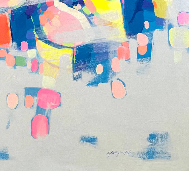 Original Abstract Boat Painting by Vahe Yeremyan