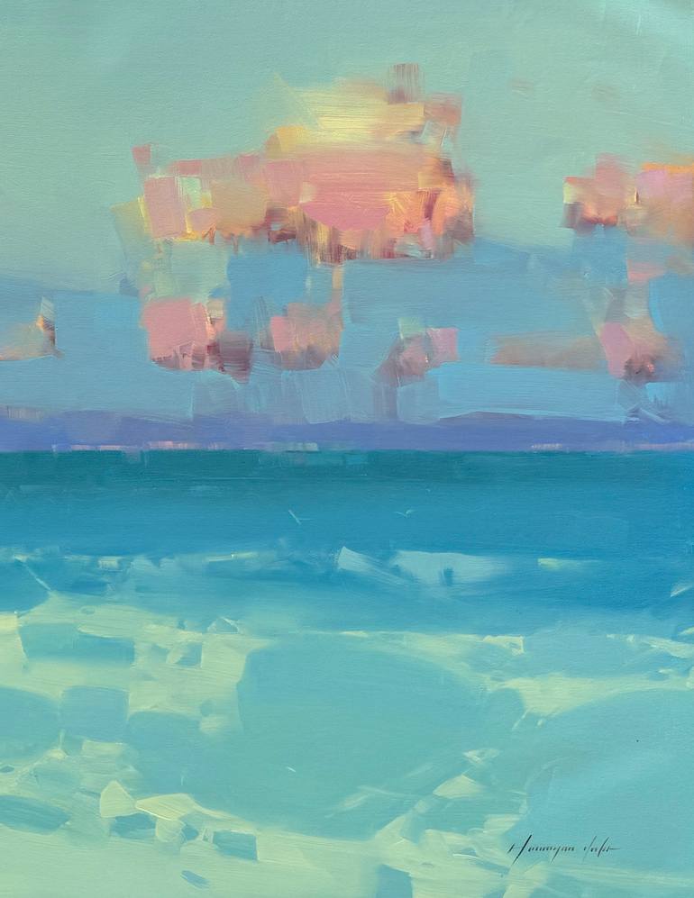 Original Impressionism Seascape Painting by Vahe Yeremyan