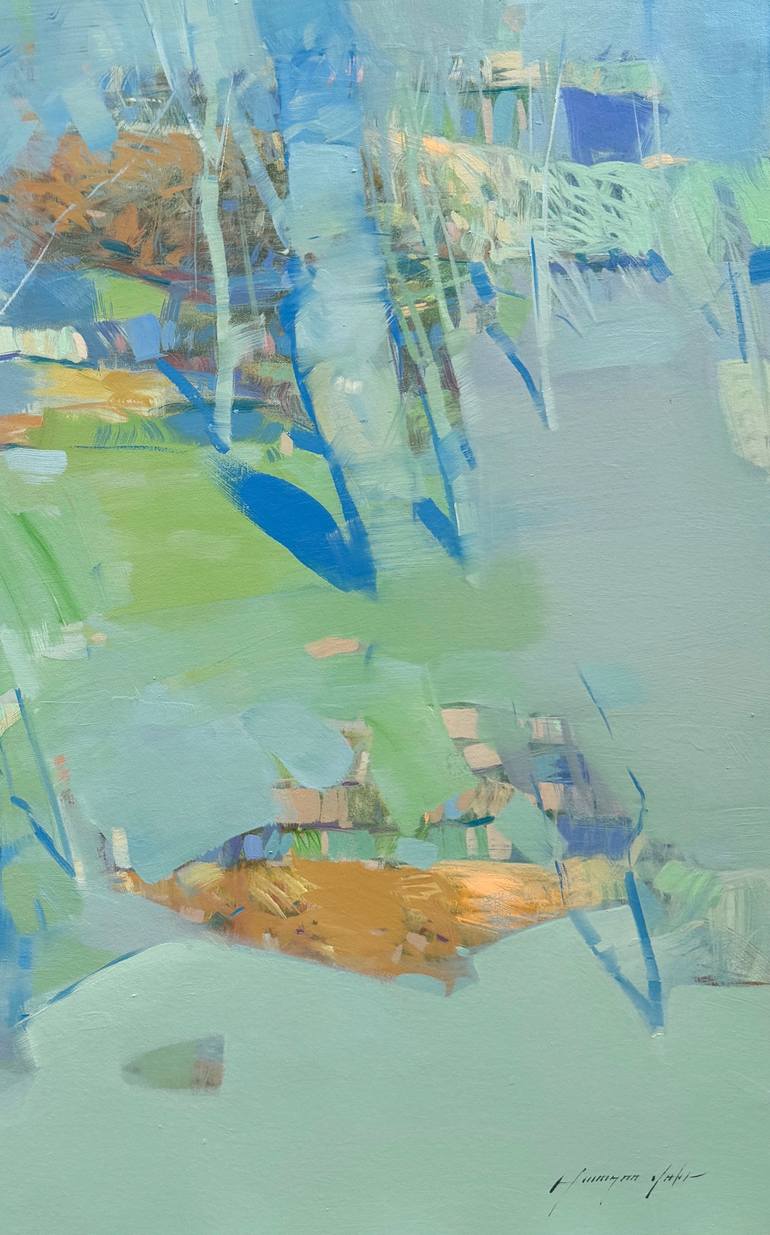 Original Impressionism Landscape Painting by Vahe Yeremyan
