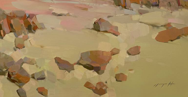 Original Impressionism Seascape Painting by Vahe Yeremyan
