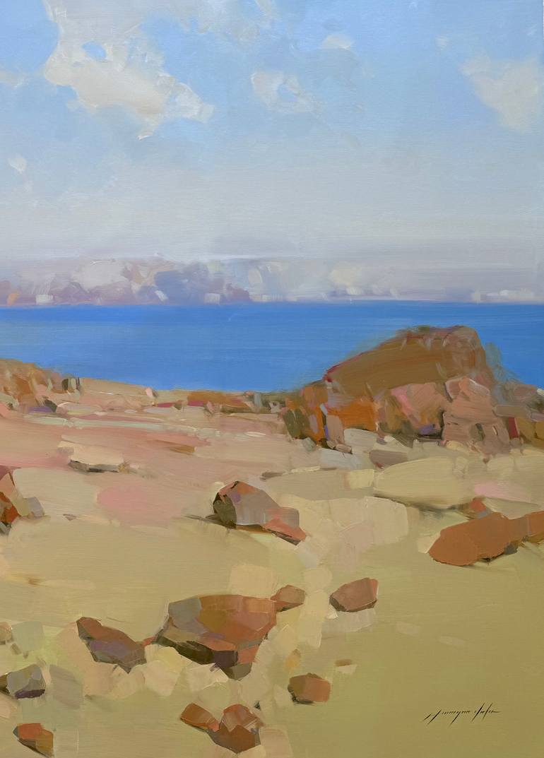Original Impressionism Seascape Painting by Vahe Yeremyan