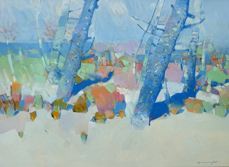 Print of Impressionism Landscape Paintings by Vahe Yeremyan