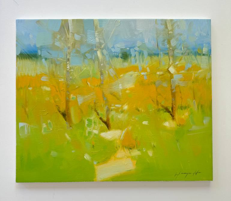 Original Impressionism Landscape Painting by Vahe Yeremyan