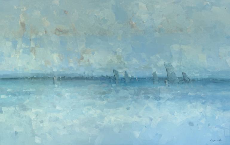 Print of Impressionism Seascape Paintings by Vahe Yeremyan
