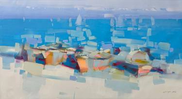 Original Impressionism Boat Paintings by Vahe Yeremyan