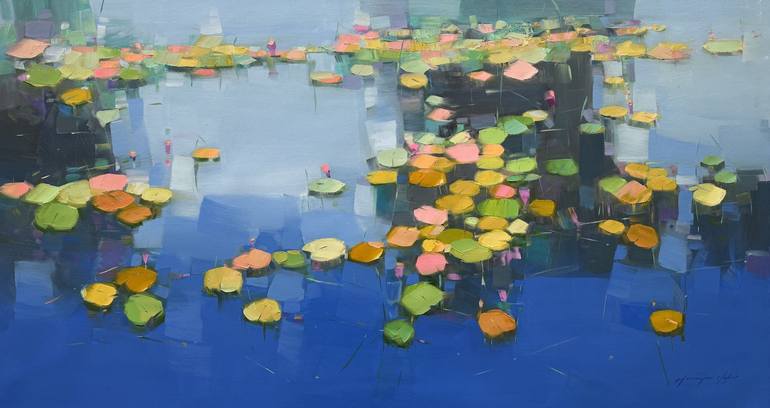 Print of Impressionism Floral Paintings by Vahe Yeremyan