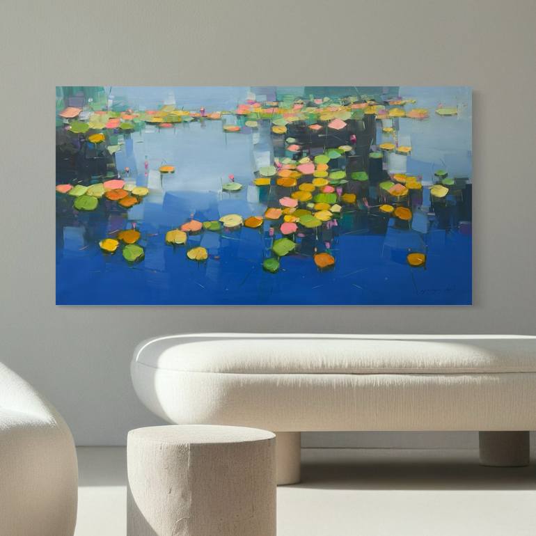 Original Impressionism Floral Painting by Vahe Yeremyan