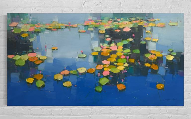 Original Impressionism Floral Painting by Vahe Yeremyan