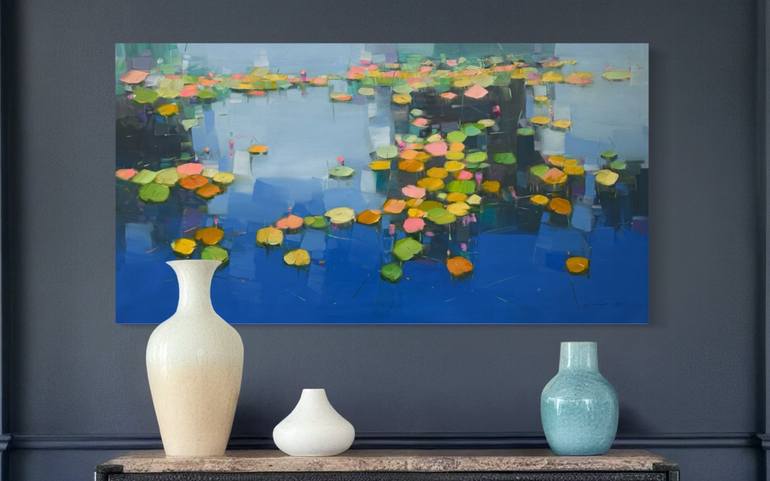 Original Impressionism Floral Painting by Vahe Yeremyan