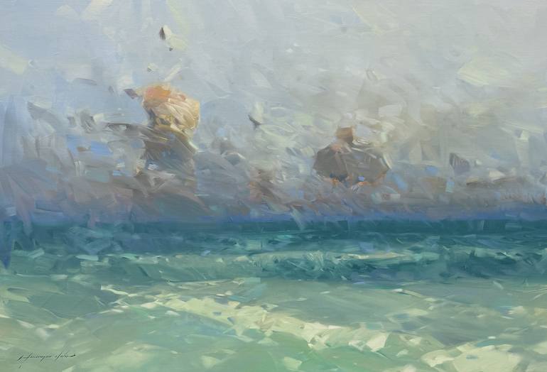 Print of Impressionism Seascape Paintings by Vahe Yeremyan