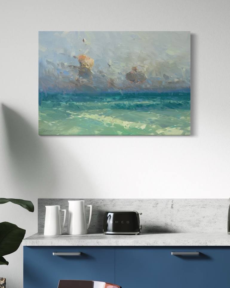 Original Impressionism Seascape Painting by Vahe Yeremyan