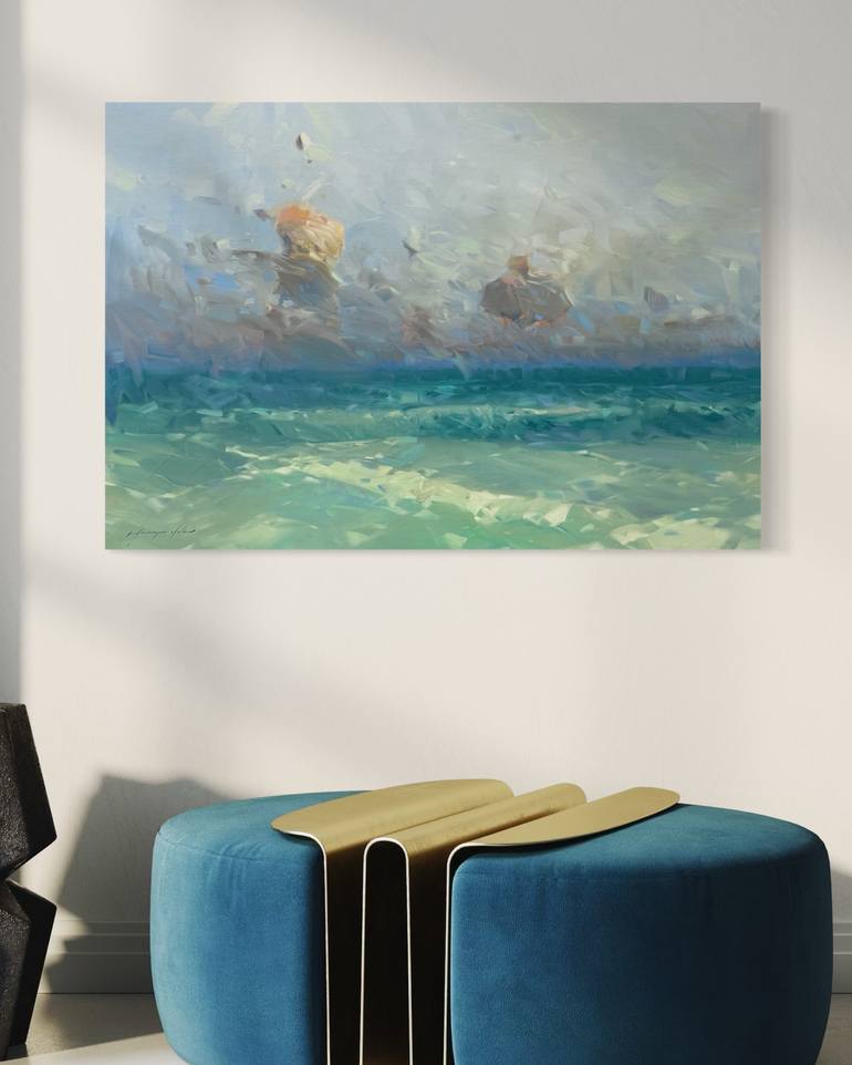 Original Impressionism Seascape Painting by Vahe Yeremyan