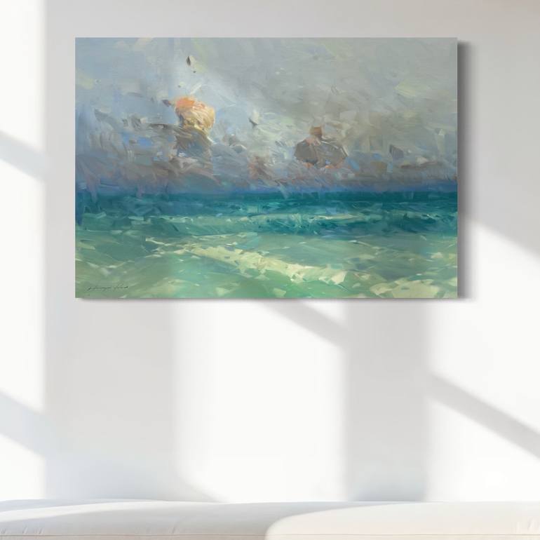 Original Impressionism Seascape Painting by Vahe Yeremyan