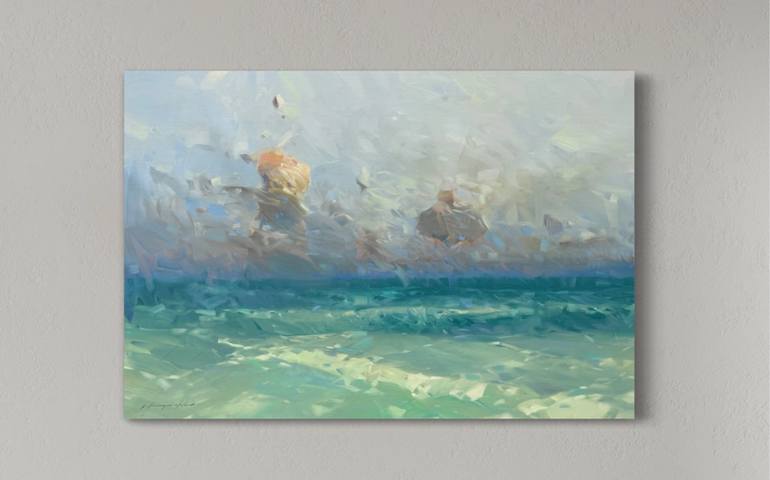 Original Impressionism Seascape Painting by Vahe Yeremyan