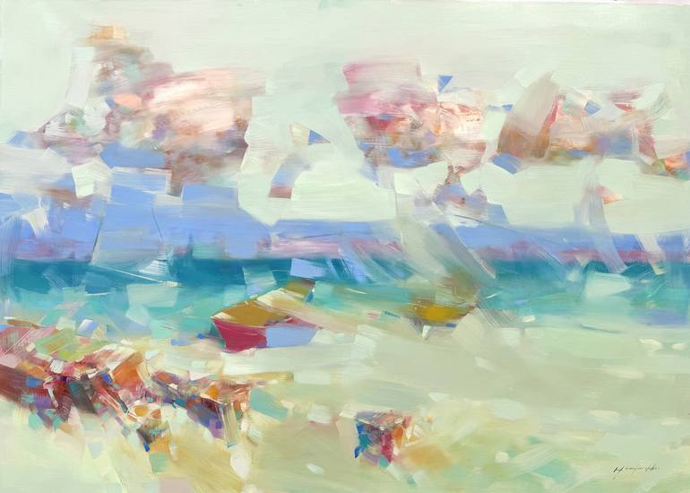 Print of Impressionism Seascape Paintings by Vahe Yeremyan