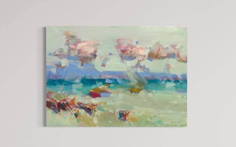 Original Impressionism Seascape Painting by Vahe Yeremyan