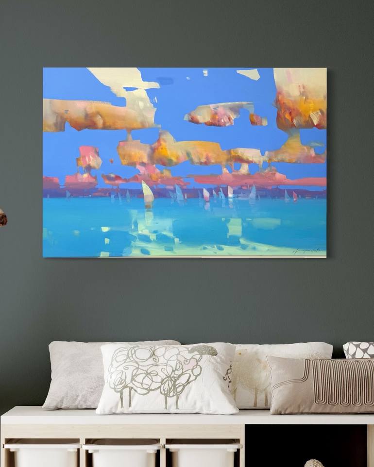 Original Impressionism Seascape Painting by Vahe Yeremyan
