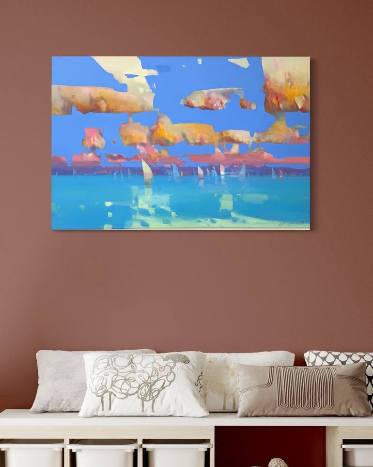 Original Impressionism Seascape Painting by Vahe Yeremyan