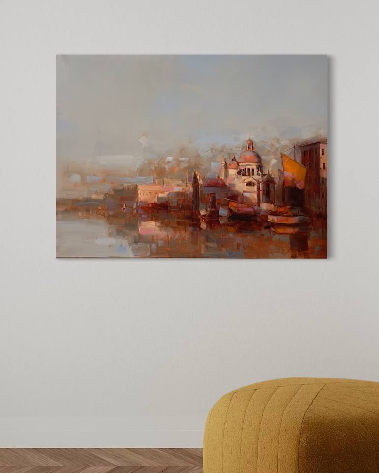 Original Impressionism Architecture Painting by Vahe Yeremyan