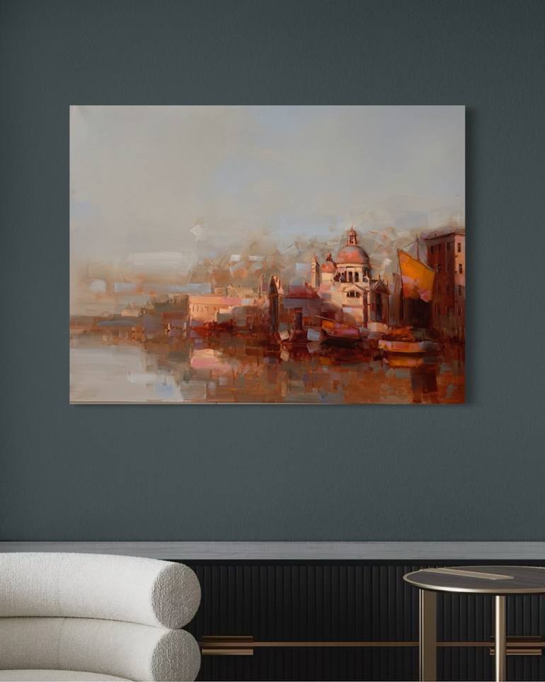 Original Impressionism Architecture Painting by Vahe Yeremyan