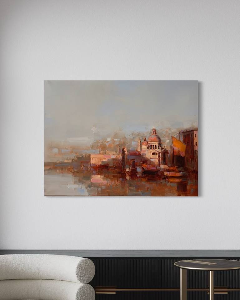 Original Impressionism Architecture Painting by Vahe Yeremyan