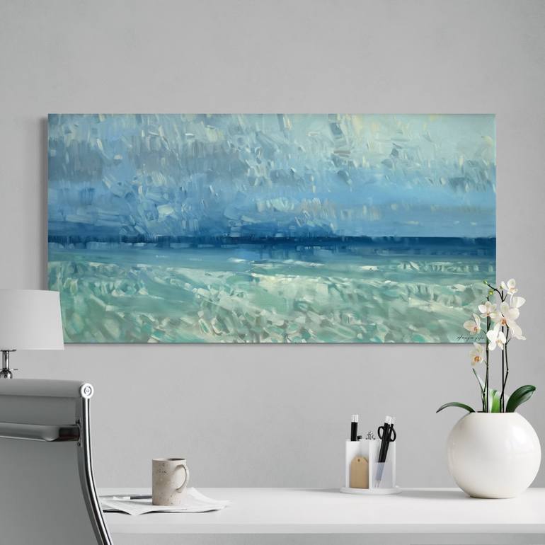 Original Impressionism Seascape Painting by Vahe Yeremyan