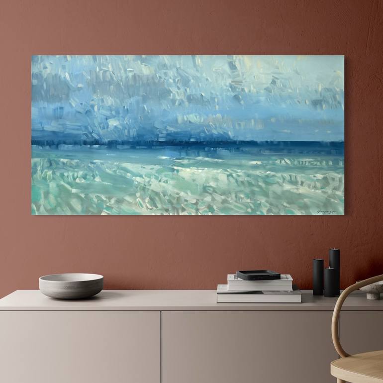 Original Impressionism Seascape Painting by Vahe Yeremyan