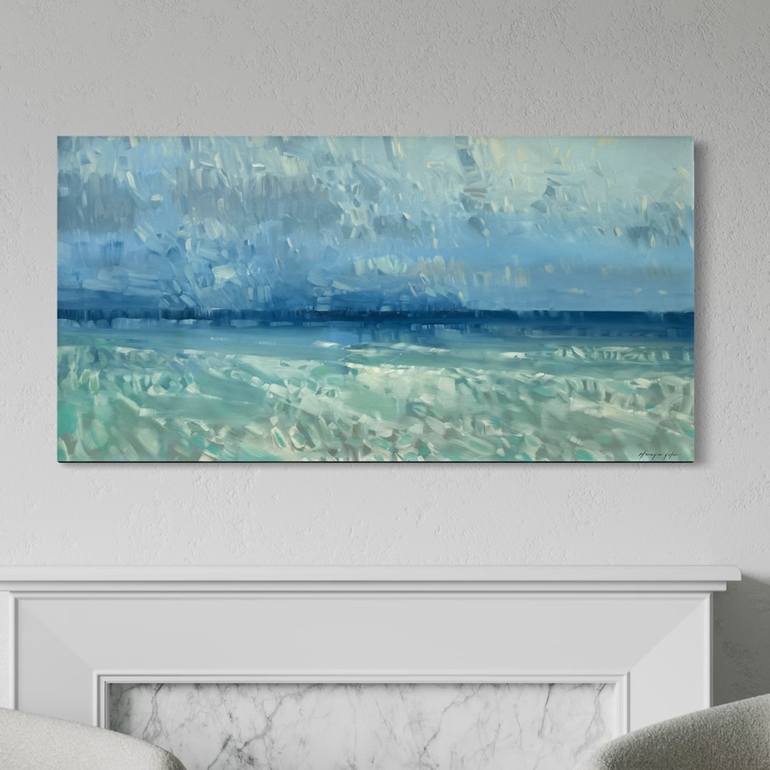 Original Impressionism Seascape Painting by Vahe Yeremyan