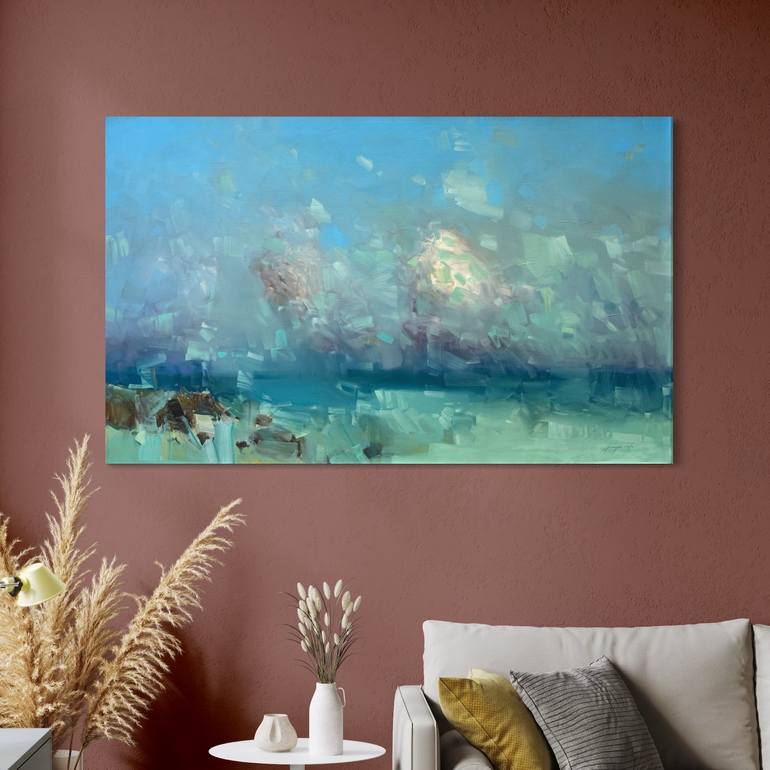 Original Impressionism Seascape Painting by Vahe Yeremyan