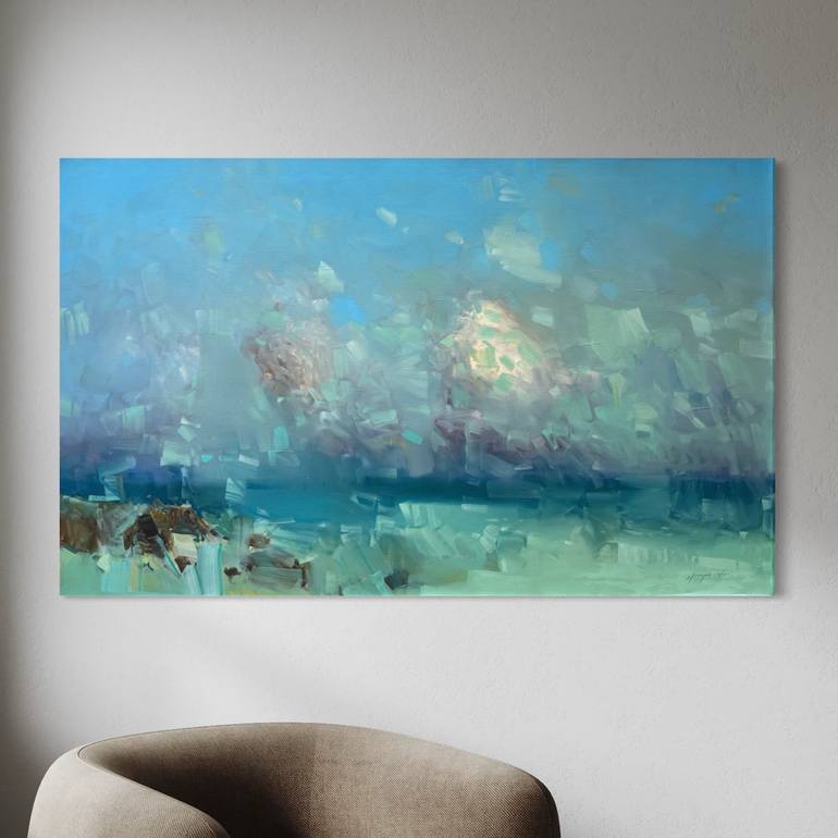 Original Impressionism Seascape Painting by Vahe Yeremyan