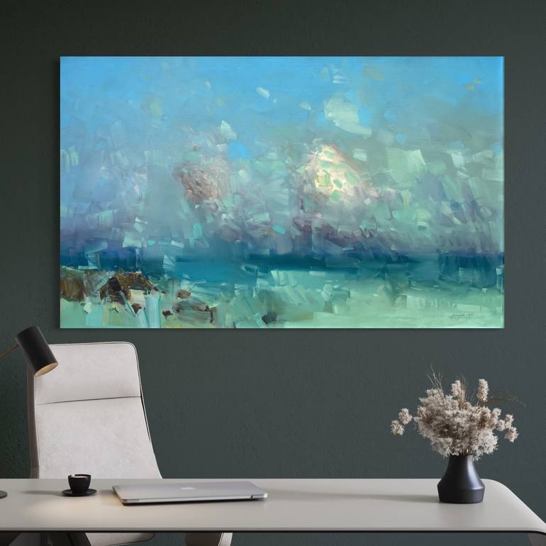 Original Impressionism Seascape Painting by Vahe Yeremyan