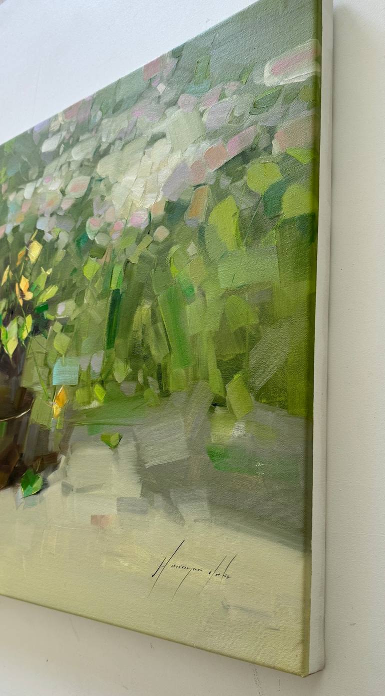 Original Impressionism Floral Painting by Vahe Yeremyan