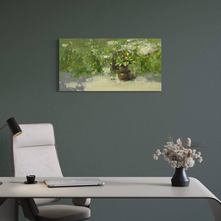 Original Impressionism Floral Painting by Vahe Yeremyan