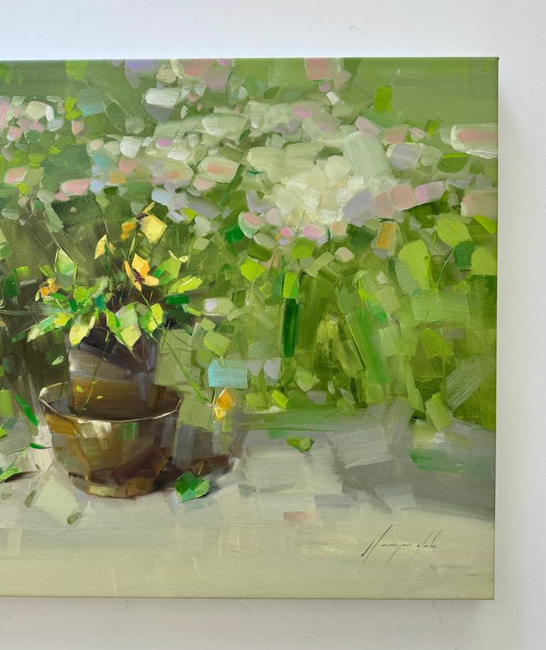 Original Impressionism Floral Painting by Vahe Yeremyan